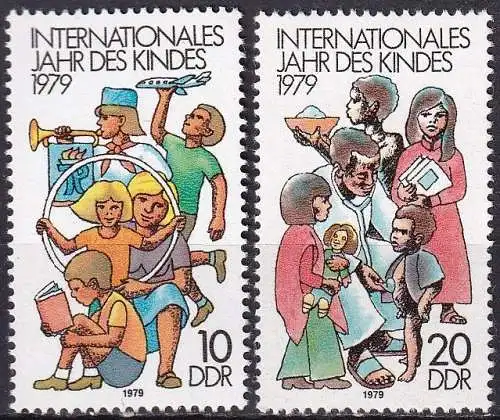 DDR 1979 Mi-Nr. 2422/23 ** MNH