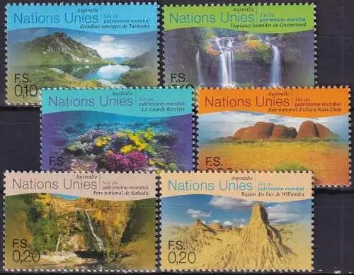 UNO GENF 1999 Mi-Nr. 363/68 ** MNH