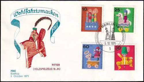 BERLIN 1971 Mi-Nr. 412/15 FDC