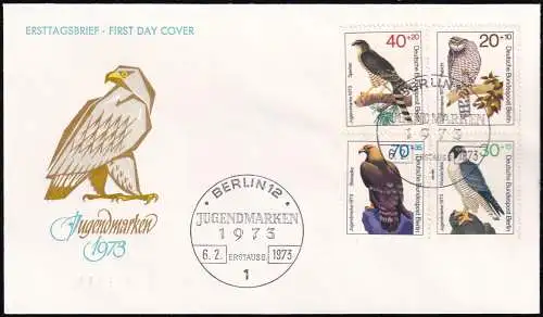 BERLIN 1973 Mi-Nr. 442/45 FDC