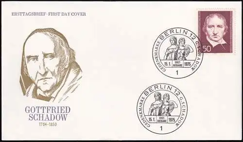 BERLIN 1975 Mi-Nr. 482 FDC