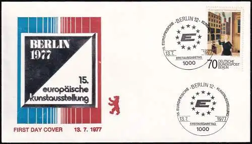 BERLIN 1977 Mi-Nr. 551 FDC