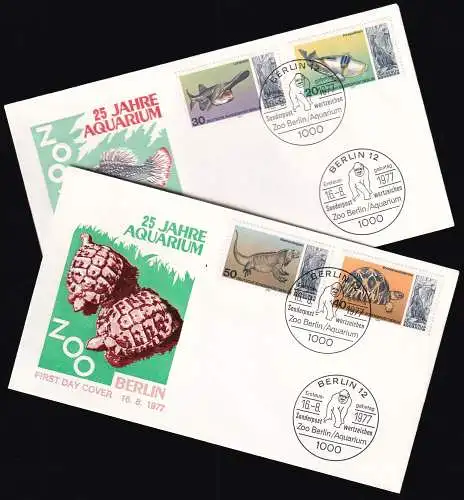 BERLIN 1977 Mi-Nr. 552/55 FDC