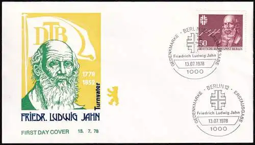 BERLIN 1978 Mi-Nr. 570 FDC