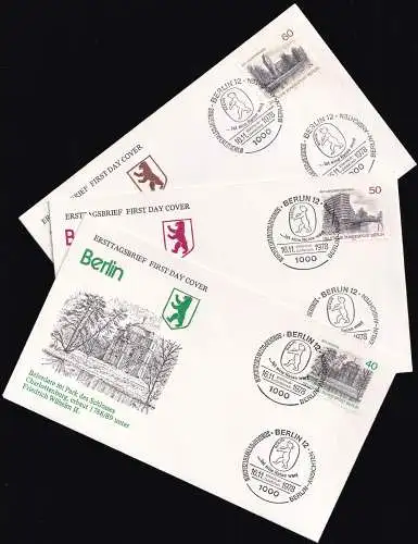 BERLIN 1978 Mi-Nr. 578/80 FDC