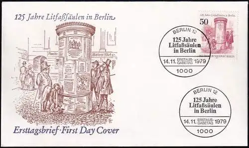 BERLIN 1979 Mi-Nr. 612 FDC