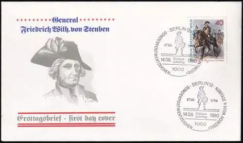 BERLIN 1980 Mi-Nr. 628 FDC