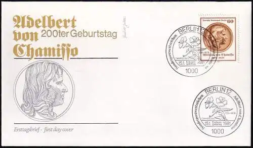 BERLIN 1981 Mi-Nr. 638 FDC