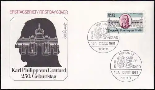 BERLIN 1981 Mi-Nr. 639 FDC