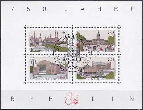 BERLIN 1987 Mi-Nr. Block 8 o used - aus Abo