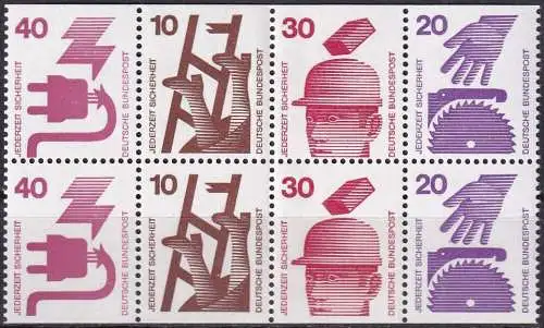 DEUTSCHLAND 1974 Mi-Nr. HBL 25 aus MH 20 ** MNH