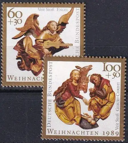 DEUTSCHLAND 1989 Mi-Nr. 1442/43 ** MNH