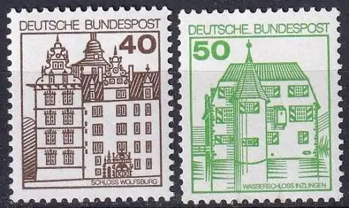 DEUTSCHLAND 1980 Mi-Nr. 1037/38 A ** MNH