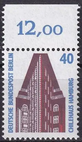 BERLIN 1988 Mi-Nr. 816 Oberrand ** MNH