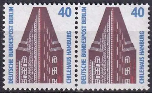 BERLIN 1988 Mi-Nr. 816 waagerechtes Paar ** MNH