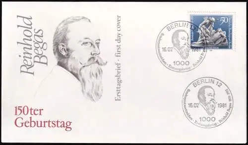 BERLIN 1981 Mi-Nr. 647 FDC