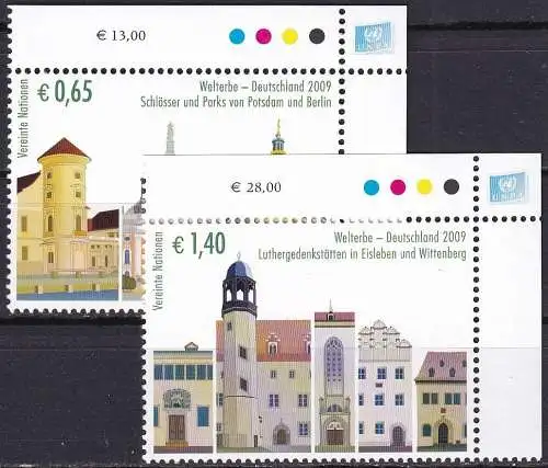 UNO WIEN 2009 Mi-Nr. 597/98 ** MNH