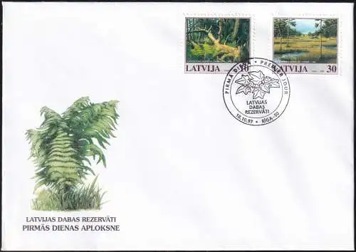 LETTLAND 1997 Mi-Nr. 465/66 FDC