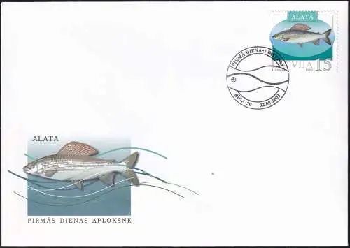 LETTLAND 2003 Mi-Nr. 594 FDC