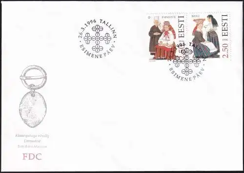 ESTLAND 1996 Mi-Nr. 274/75 FDC