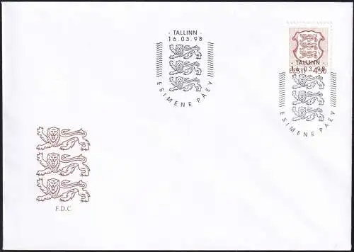 ESTLAND 1998 Mi-Nr. 323 FDC