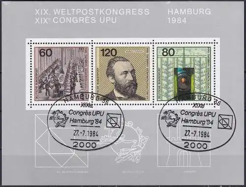 DEUTSCHLAND 1984 Mi-Nr. Block 19 o used