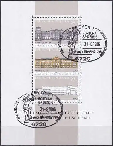 DEUTSCHLAND 1986 Mi-Nr. Block 20 o used