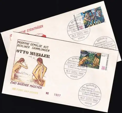 BERLIN 1982 Mi-Nr. 678/79 FDC