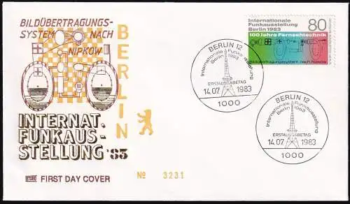 BERLIN 1983 Mi-Nr. 702 FDC