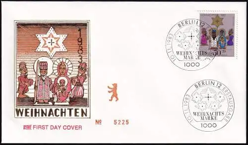 BERLIN 1983 Mi-Nr. 707 FDC