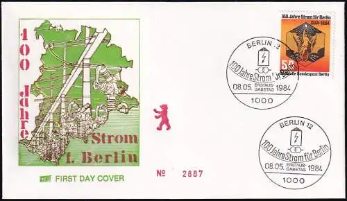 BERLIN 1984 Mi-Nr. 720 FDC