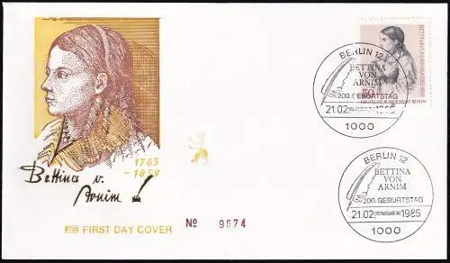 BERLIN 1985 Mi-Nr. 730 FDC