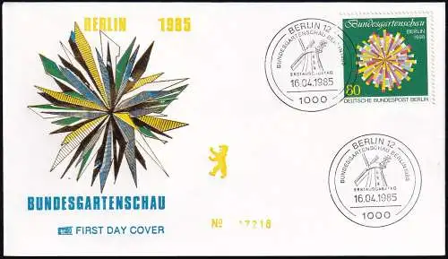 BERLIN 1985 Mi-Nr. 734 FDC