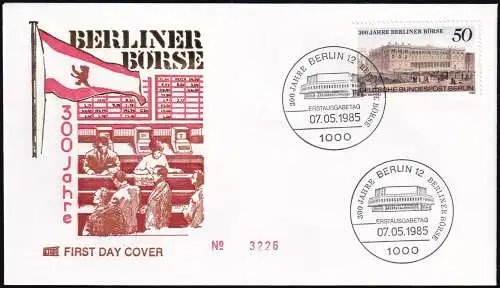 BERLIN 1985 Mi-Nr. 740 FDC