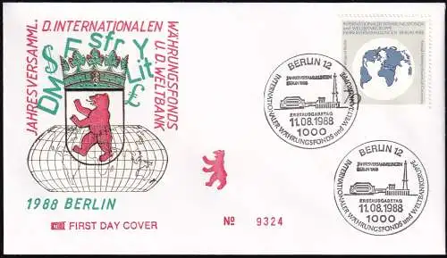 BERLIN 1988 Mi-Nr. 817 FDC