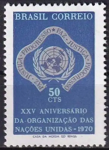 BRASILIEN 1970 Mi-Nr. 1269 ** MNH