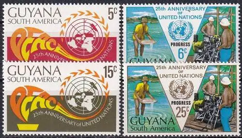 GUYANA 1970 Mi-Nr. 376/79 ** MNH