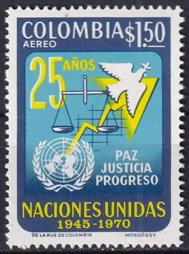 KOLUMBIEN 1970 Mi-Nr. 1169 ** MNH