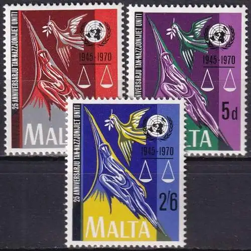 MALTA 1970 Mi-Nr. 414/16 ** MNH