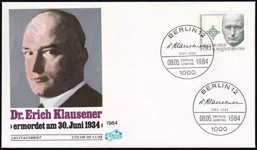 BERLIN 1984 Mi-Nr. 719 FDC