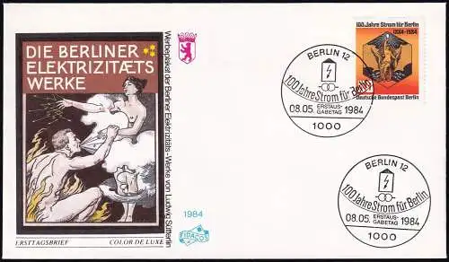 BERLIN 1984 Mi-Nr. 720 FDC