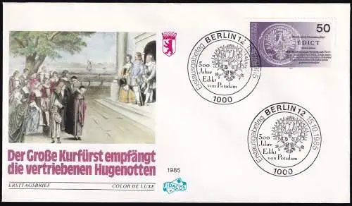 BERLIN 1985 Mi-Nr. 743 FDC