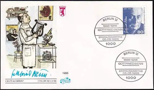 BERLIN 1986 Mi-Nr. 760 FDC