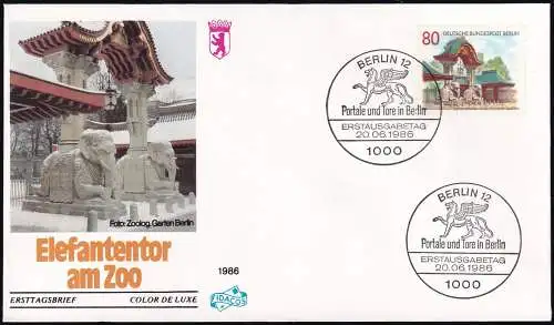 BERLIN 1986 Mi-Nr. 763 FDC