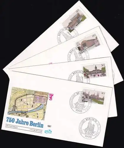 BERLIN 1987 Mi-Nr. 772/75 FDC