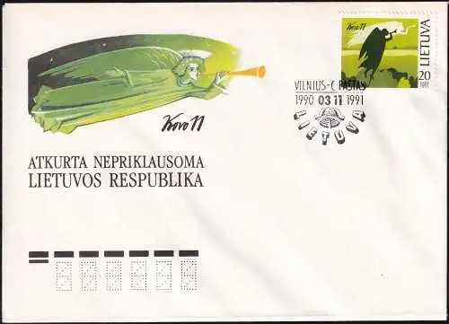 LITAUEN 1991 Mi-Nr. 471 FDC