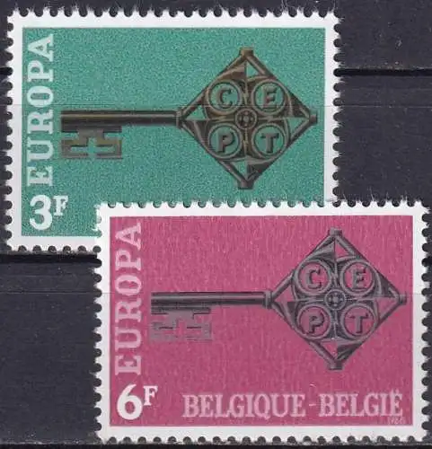 BELGIEN 1968 Mi-Nr. 1511/12 ** MNH - CEPT