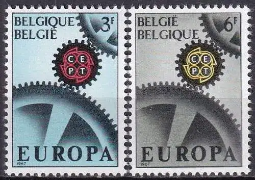 BELGIEN 1967 Mi-Nr. 1472/73 ** MNH - CEPT