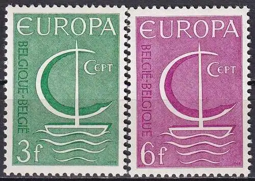 BELGIEN 1966 Mi-Nr. 1446/47 ** MNH - CEPT