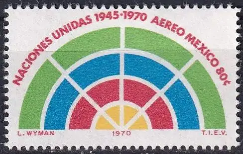 MEXIKO 1970 Mi-Nr. 1333  ** MNH